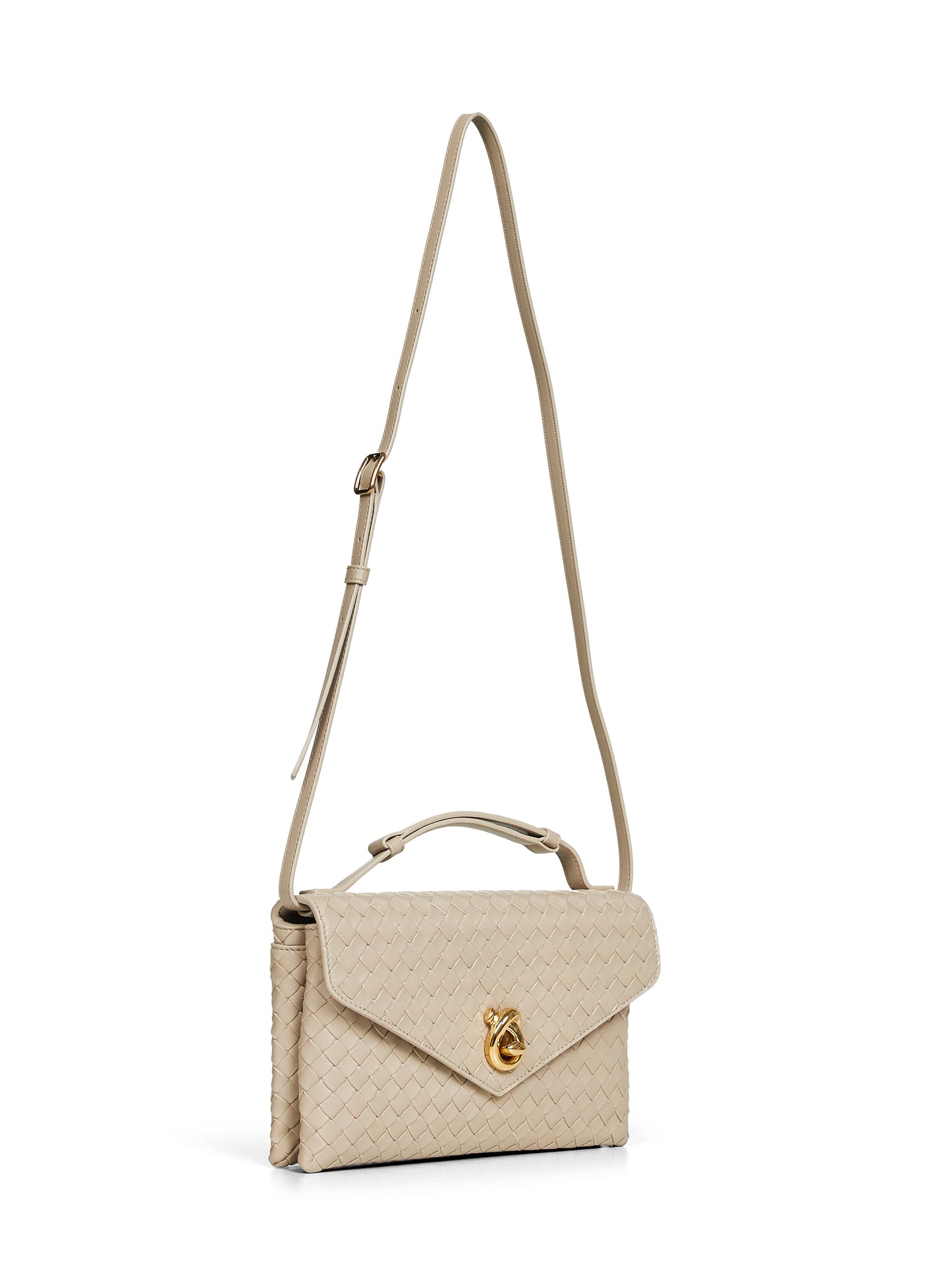 Borsa a tracolla Knot Lock ecrù