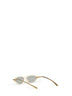 Occhiali da sole cat-eye Knot beige