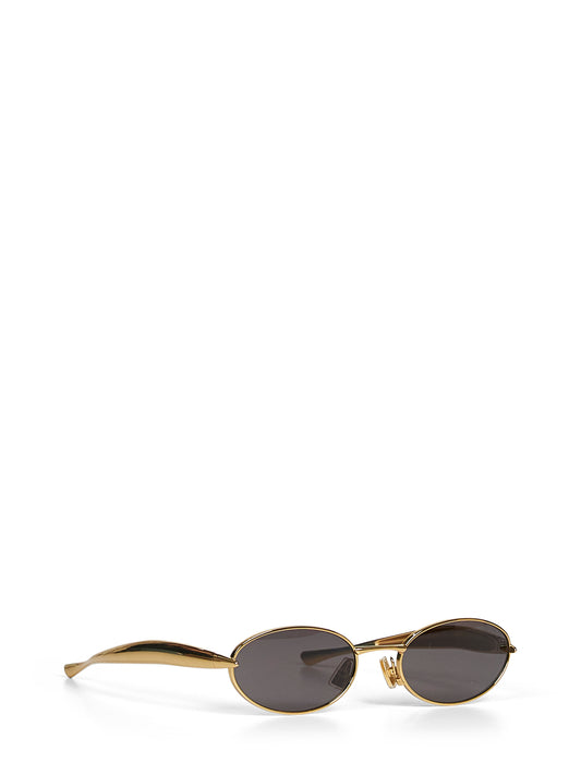 Gold and grey Sardine oval sunglasses