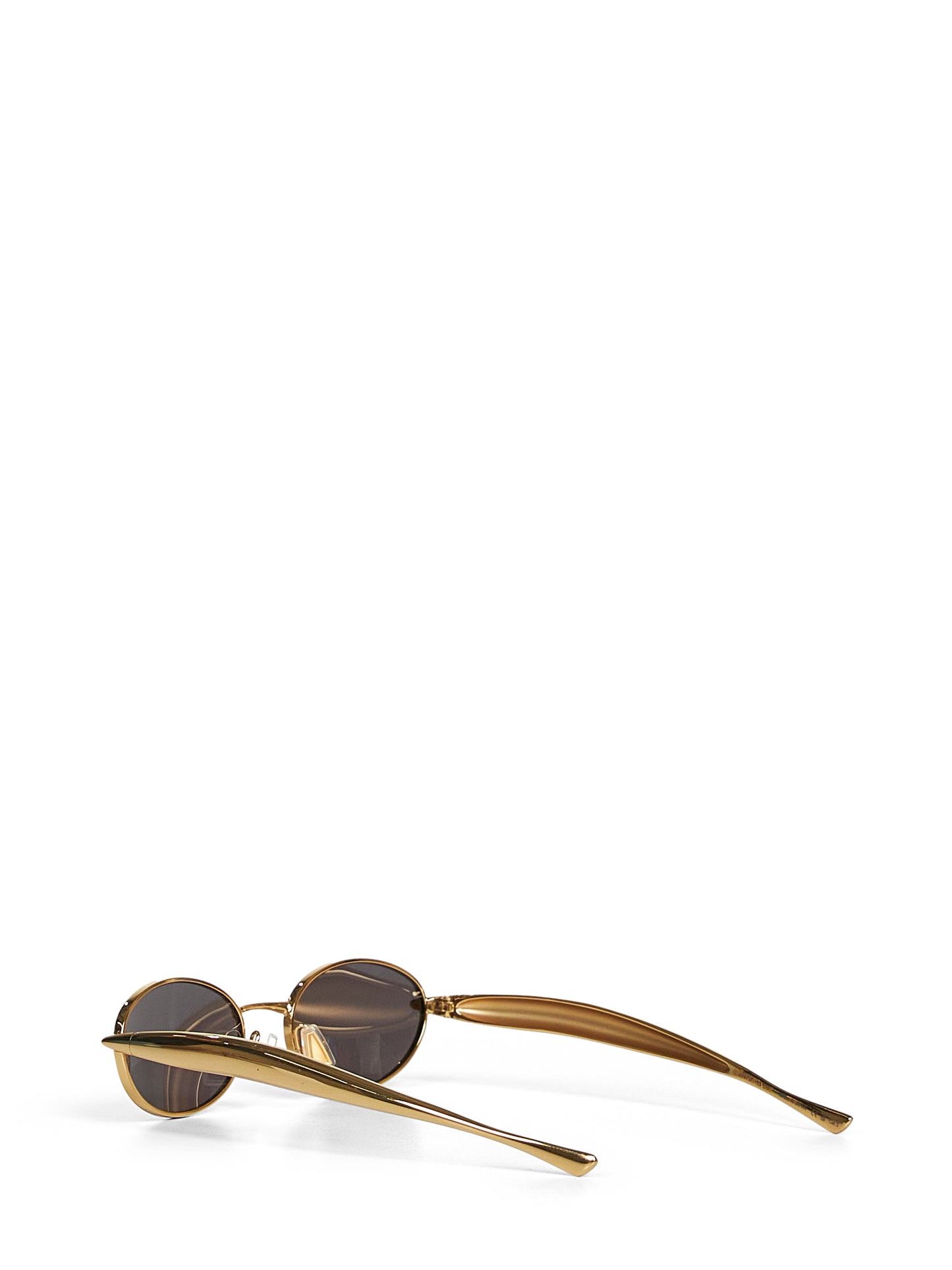 Occhiali da sole ovali Sardine oro e grigio