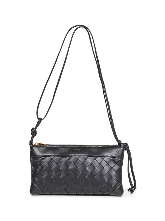 Borsa a tracolla "Andiamo" double pouch nera