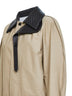 Sahara cotton jacket with leather collar