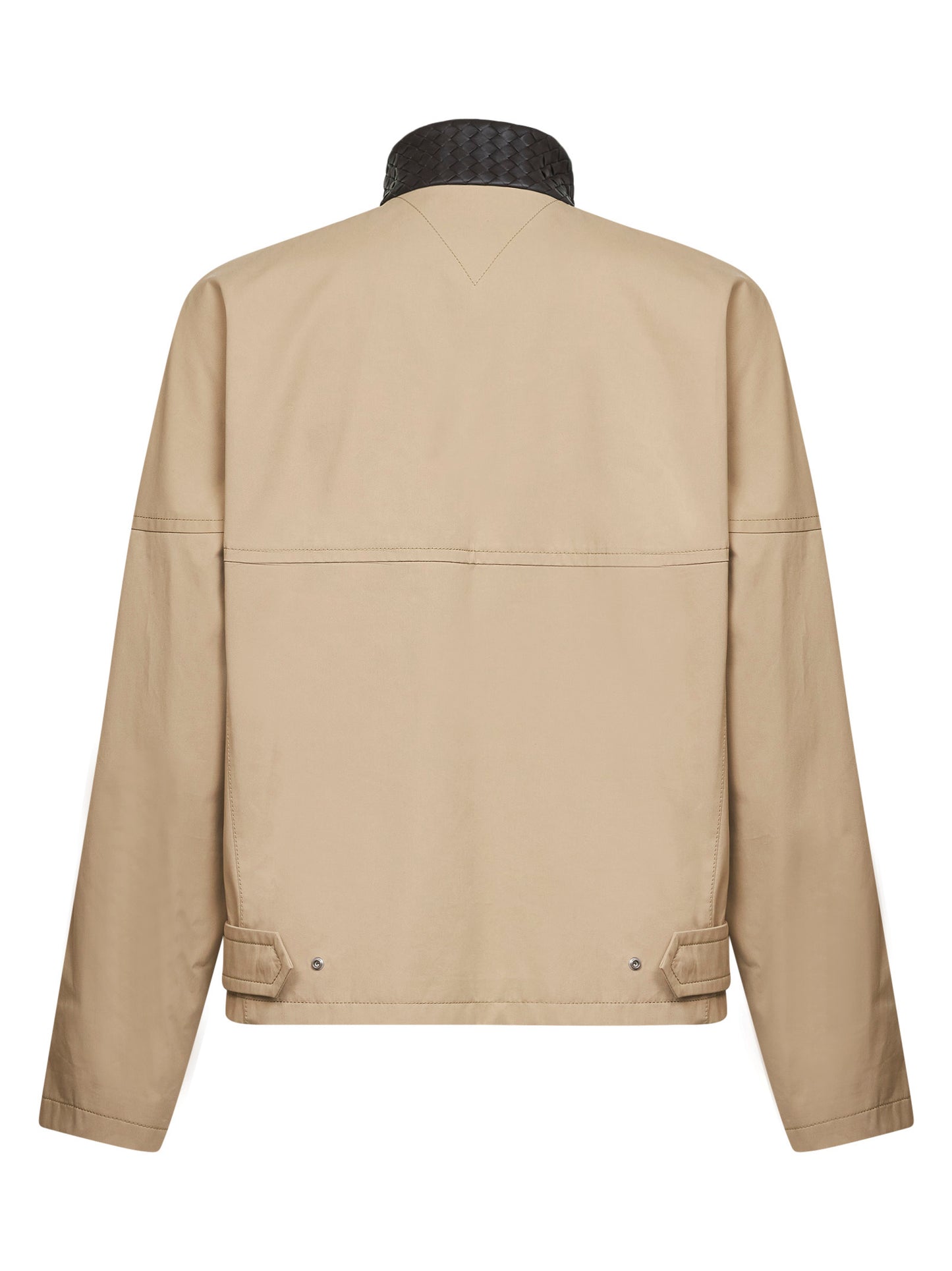 Giacca Harrington in cotone compatto sahara