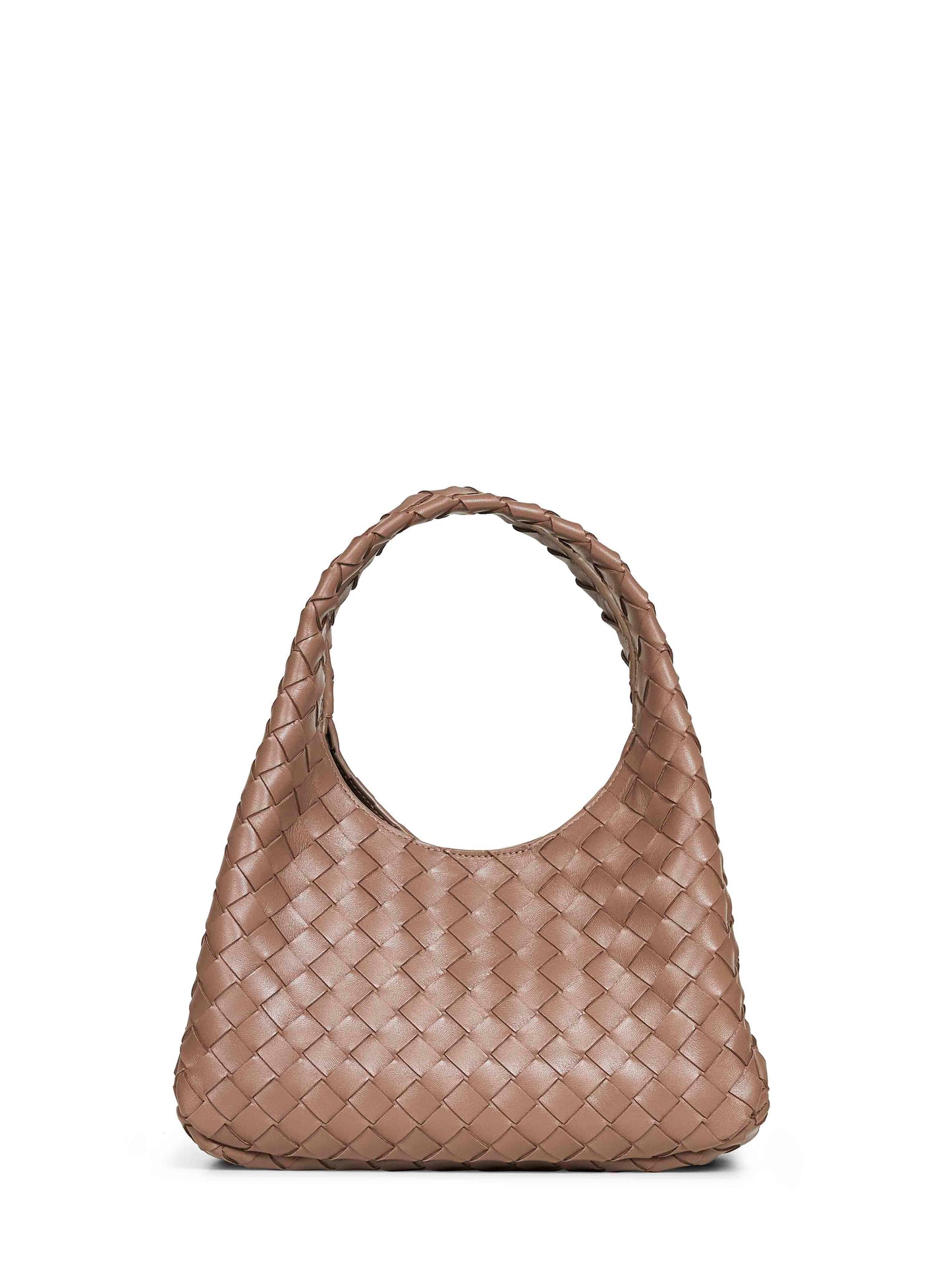 Borsa a spalla Campana piccola beige