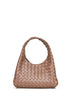 Borsa a spalla Campana piccola beige