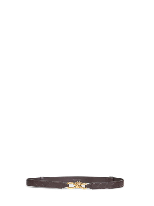 Fondant Intrecciato nappa leather Andiamo belt