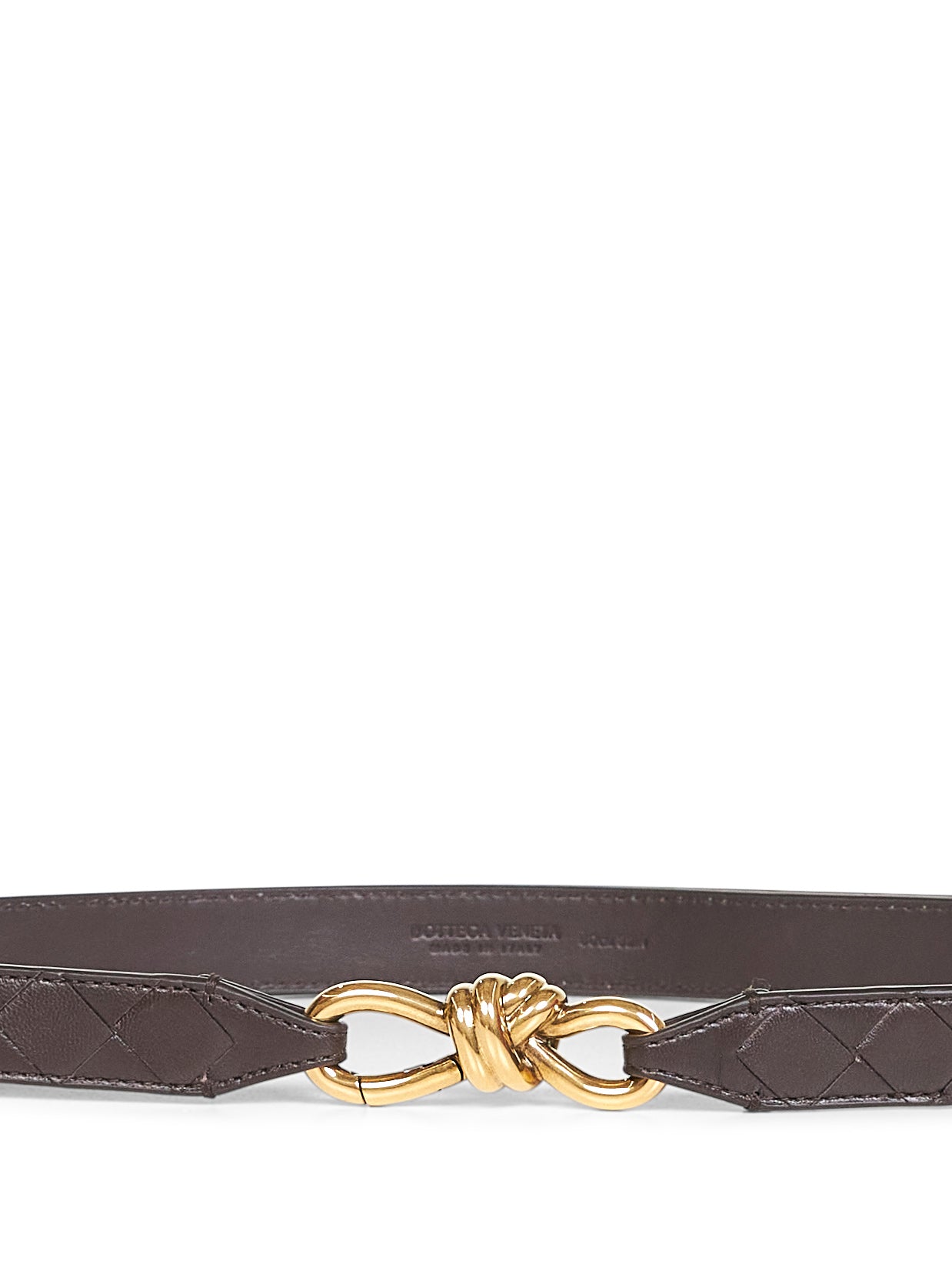 Fondant Intrecciato nappa leather Andiamo belt