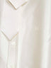 Camicia oversize con cravatta in satin di seta fluida gesso