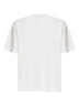 T-shirt in jersey di cotone gesso con patch Intrecciato