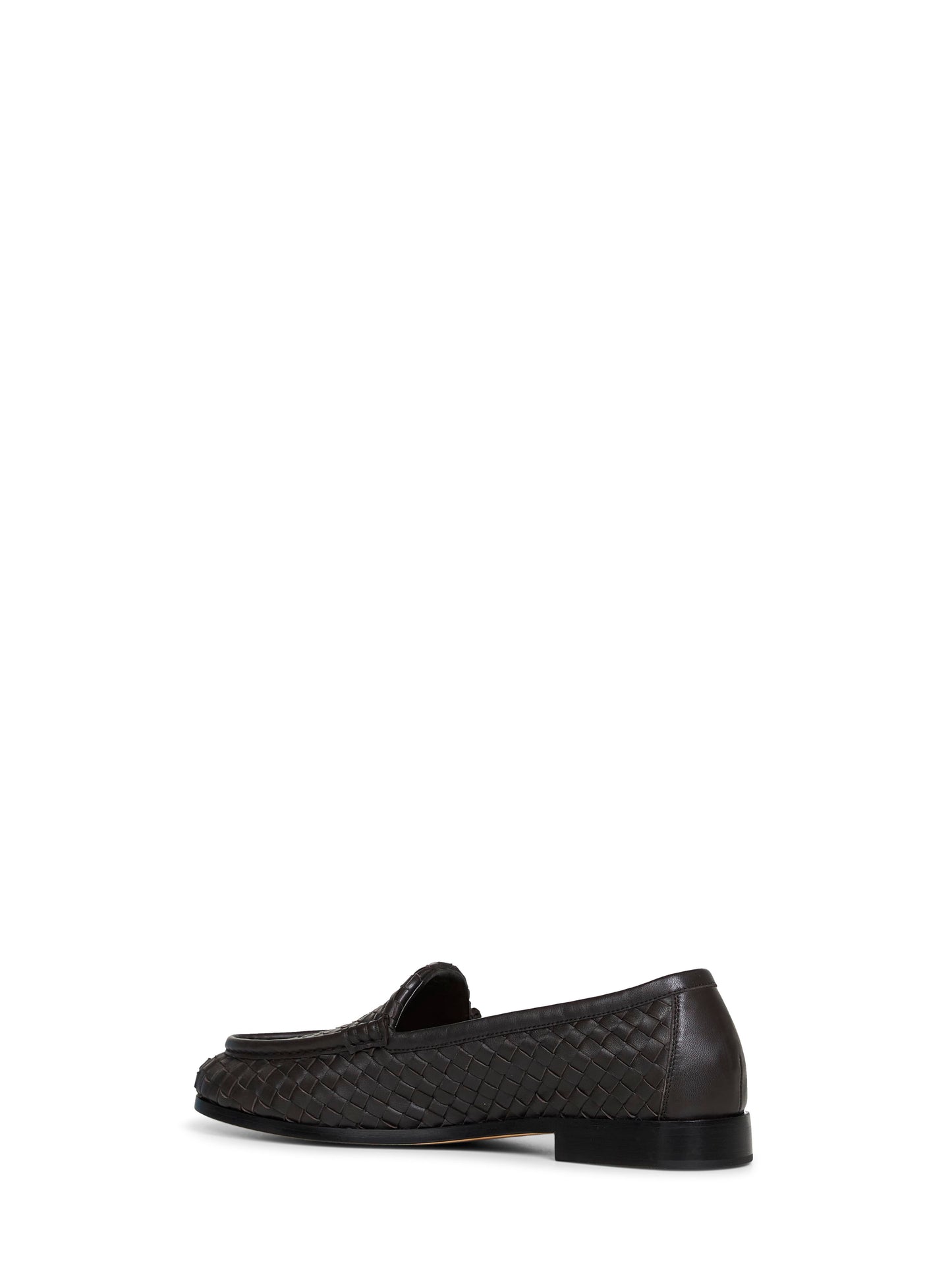 Espresso Intrecciato nappa leather Silenzio loafers