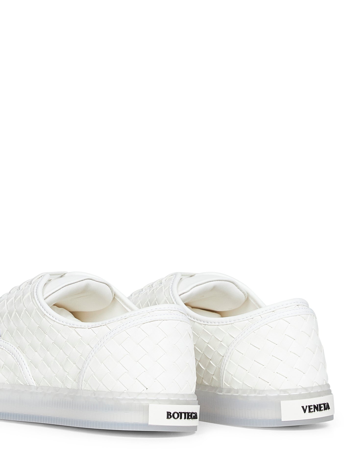 White Intrecciato nappa leather Serena sneakers