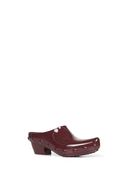 Mules Gondola in gomma mogano scuro