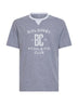 Grey cotton jersey printed T-shirt