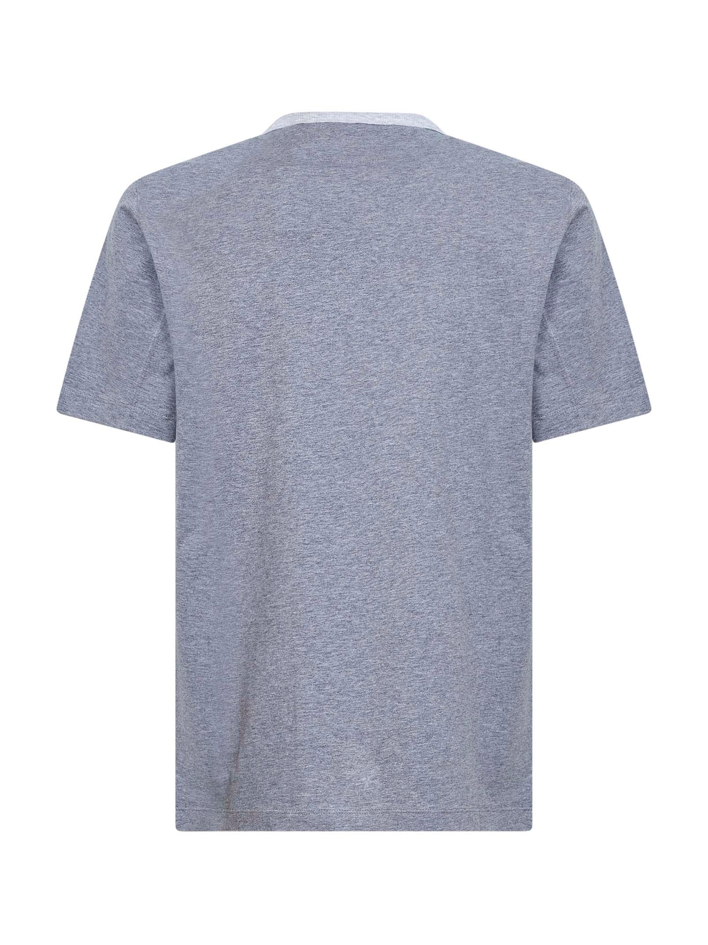 Grey cotton jersey printed T-shirt