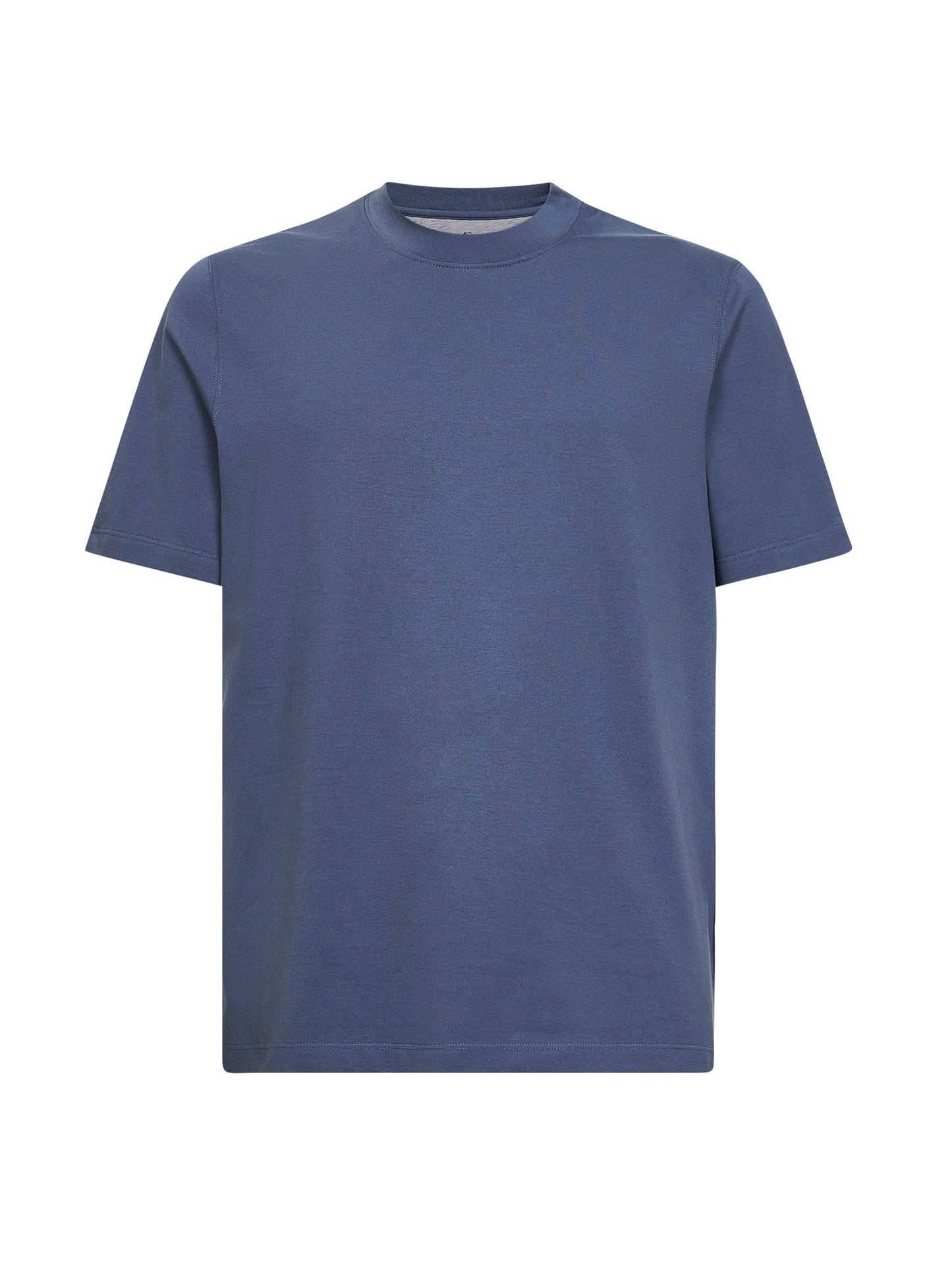 Denim cotton jersey crewneck T-shirt