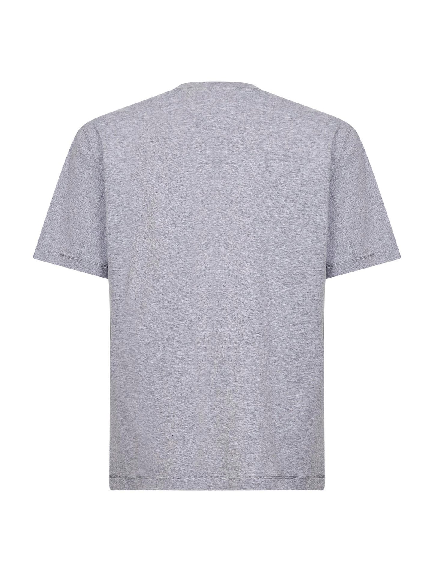 Grey Solomeo crest crewneck T-shirt