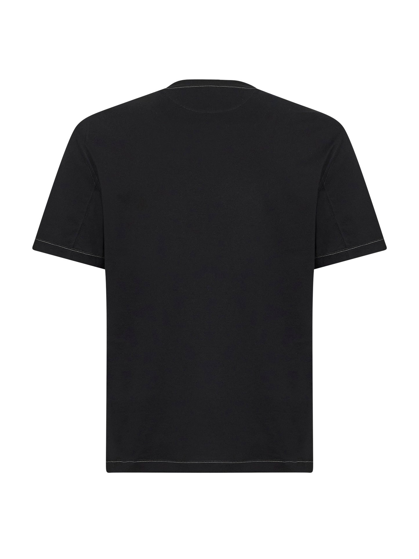 Black Solomeo crest crewneck T-shirt