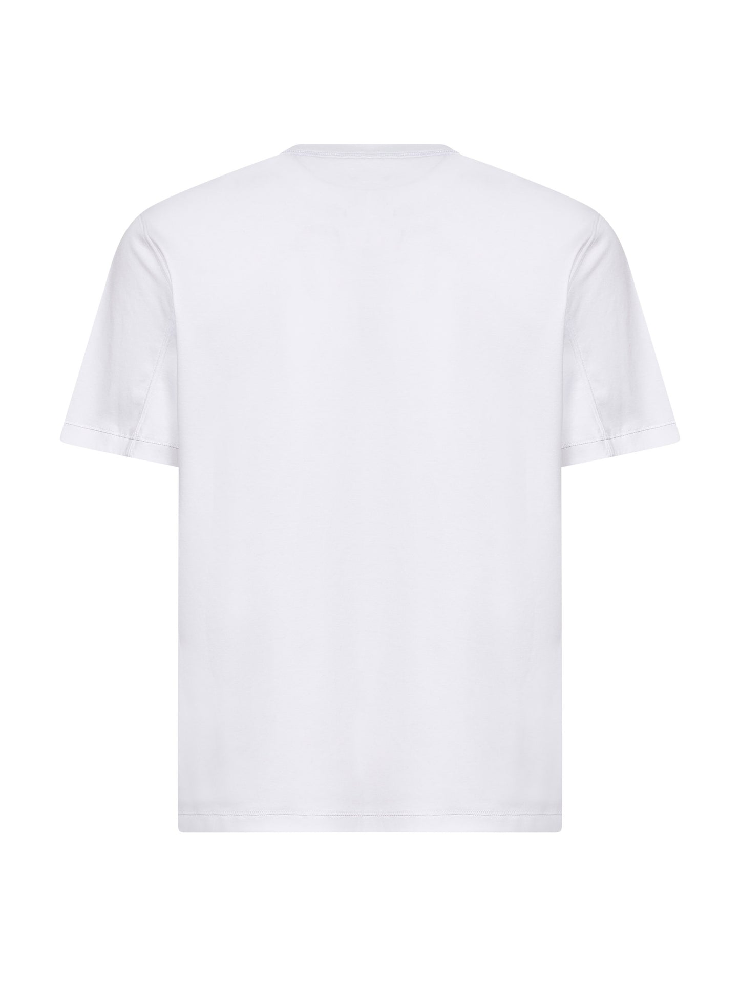 White Solomeo crest crewneck T-shirt