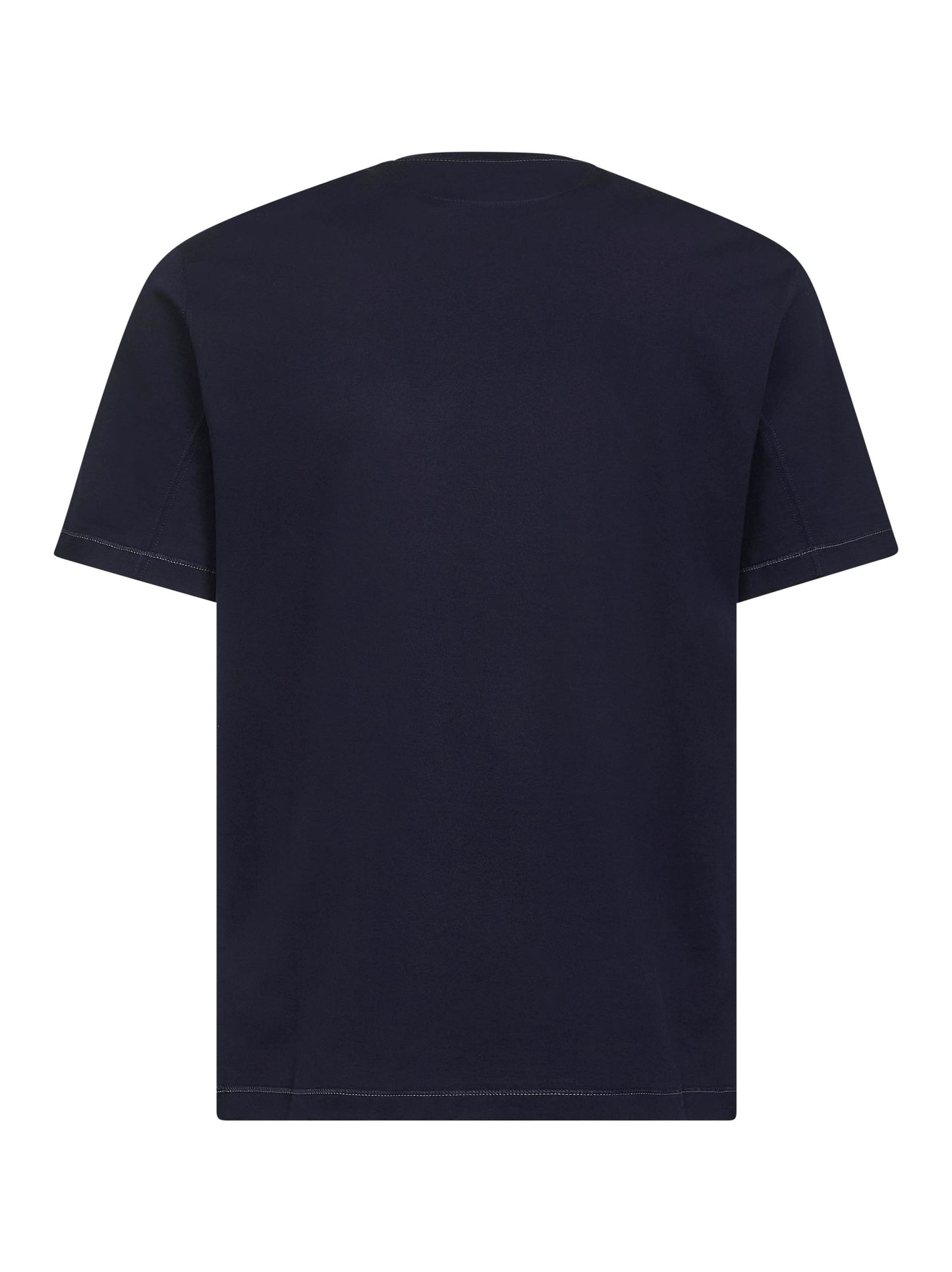 Blue Solomeo crest crewneck T-shirt