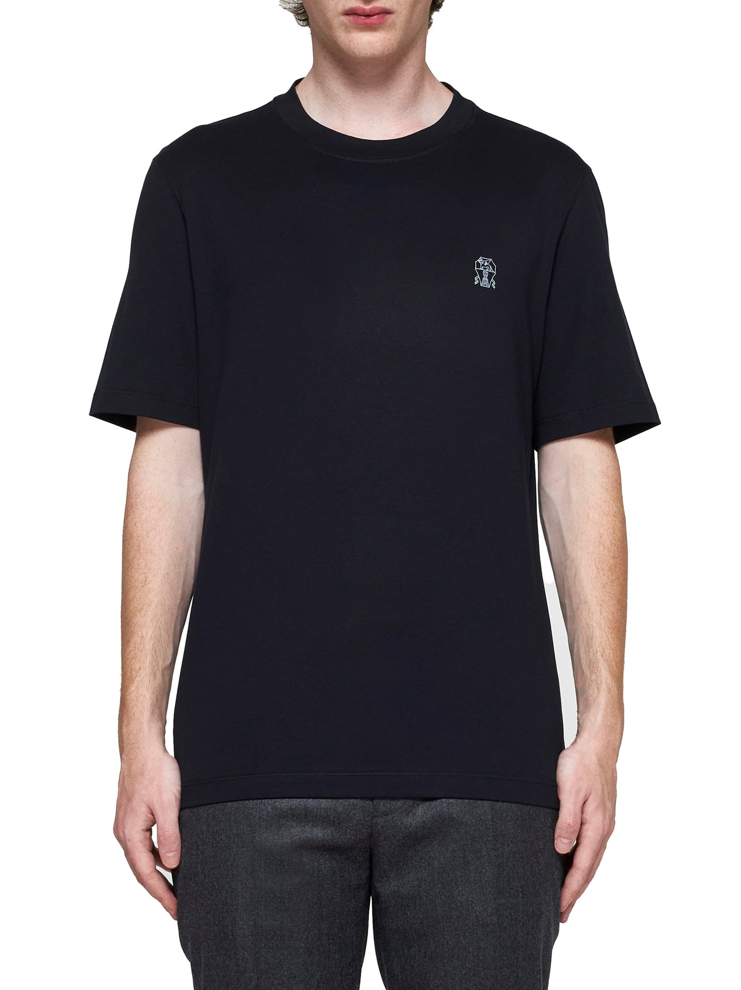 T-shirt Brunello Cucinelli in cotone con logo