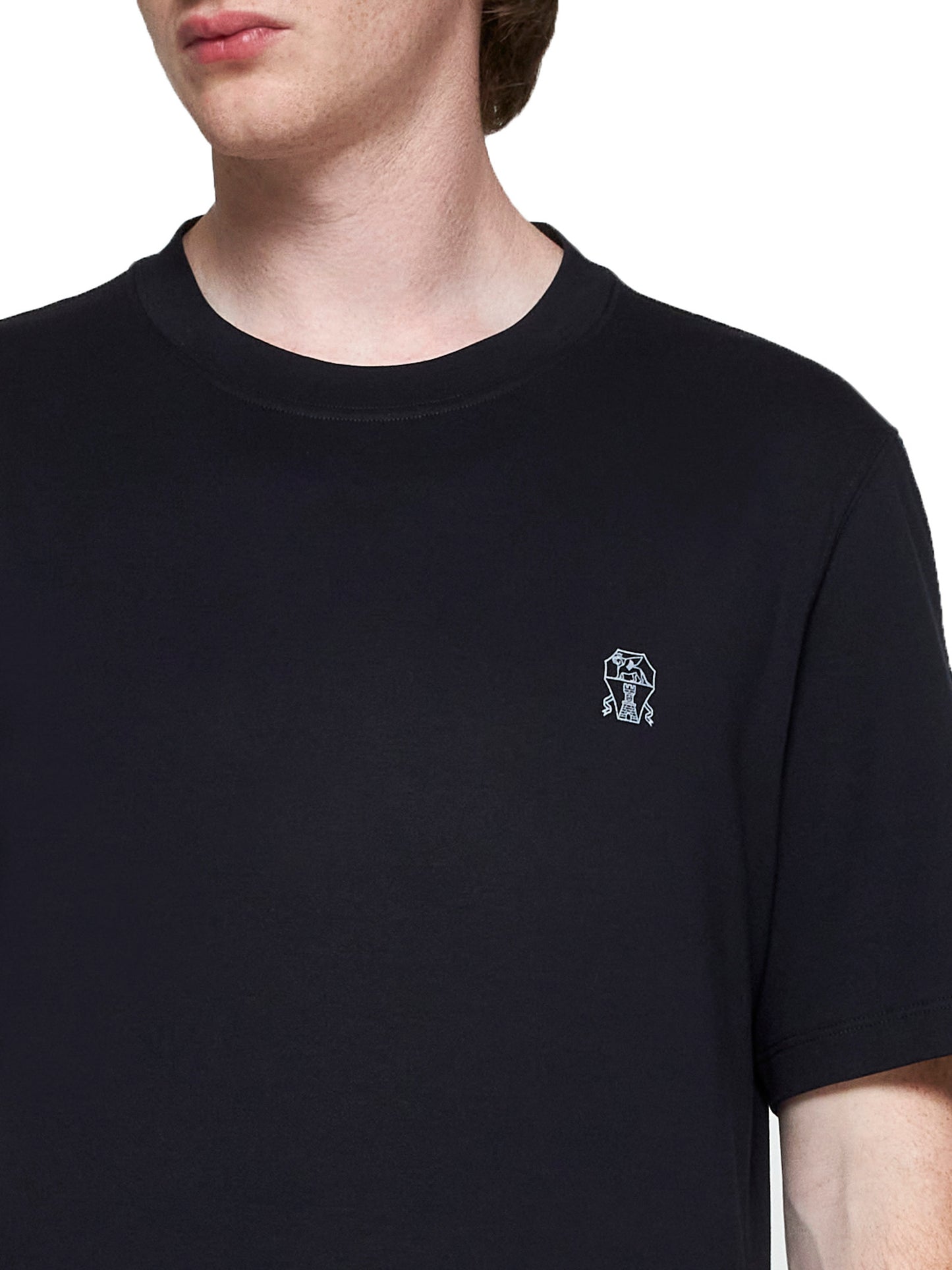 T-shirt Brunello Cucinelli in cotone con logo