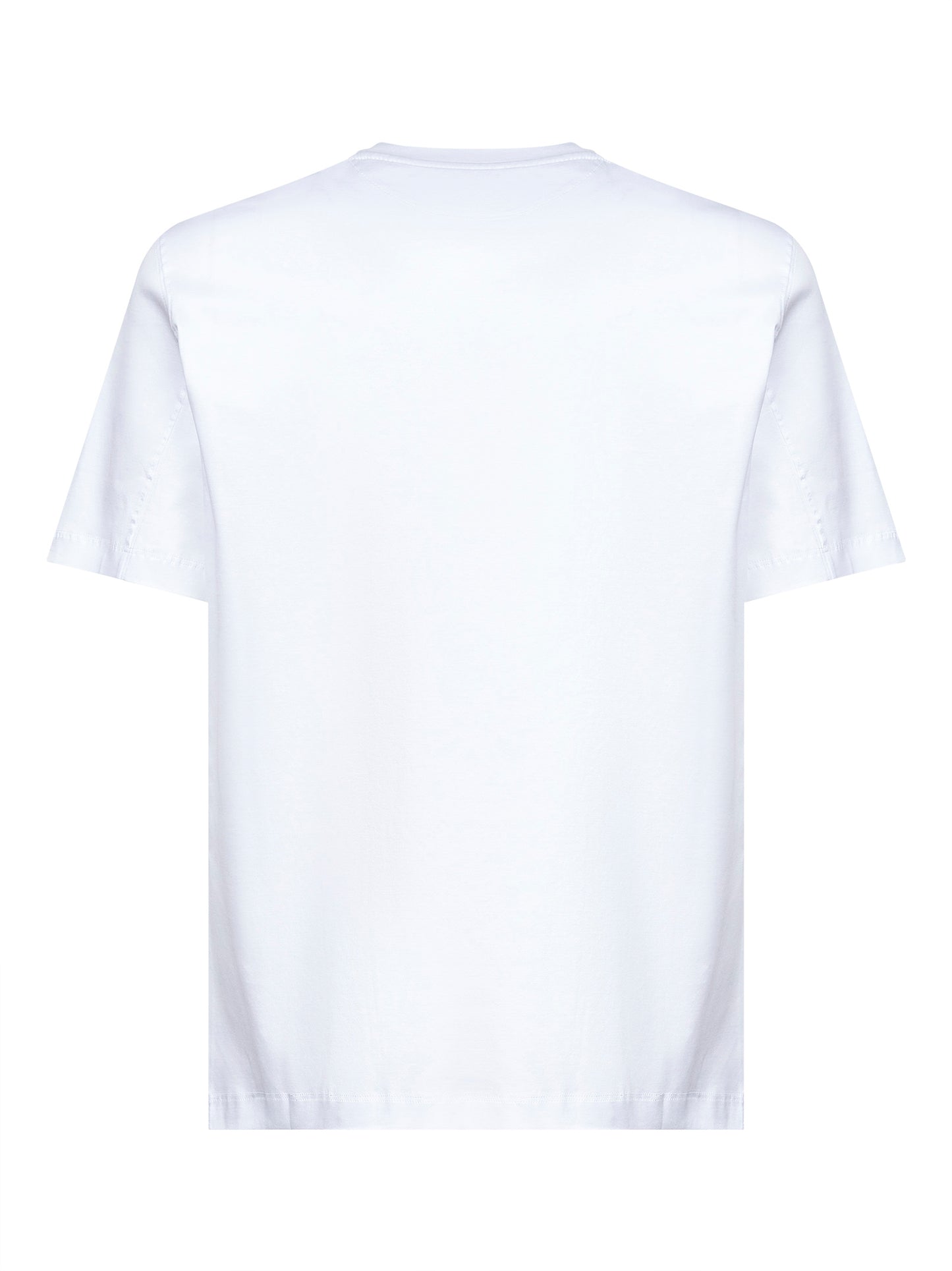 T-shirt bianca con stemma Solomeo