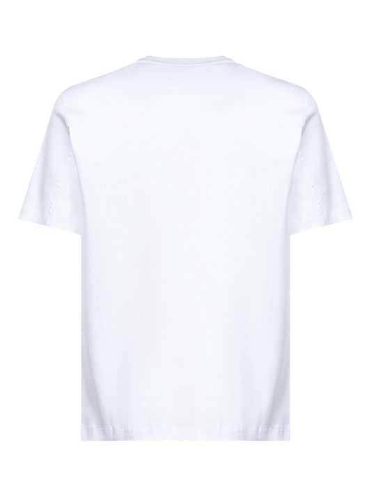 T-shirt bianca con stemma Solomeo