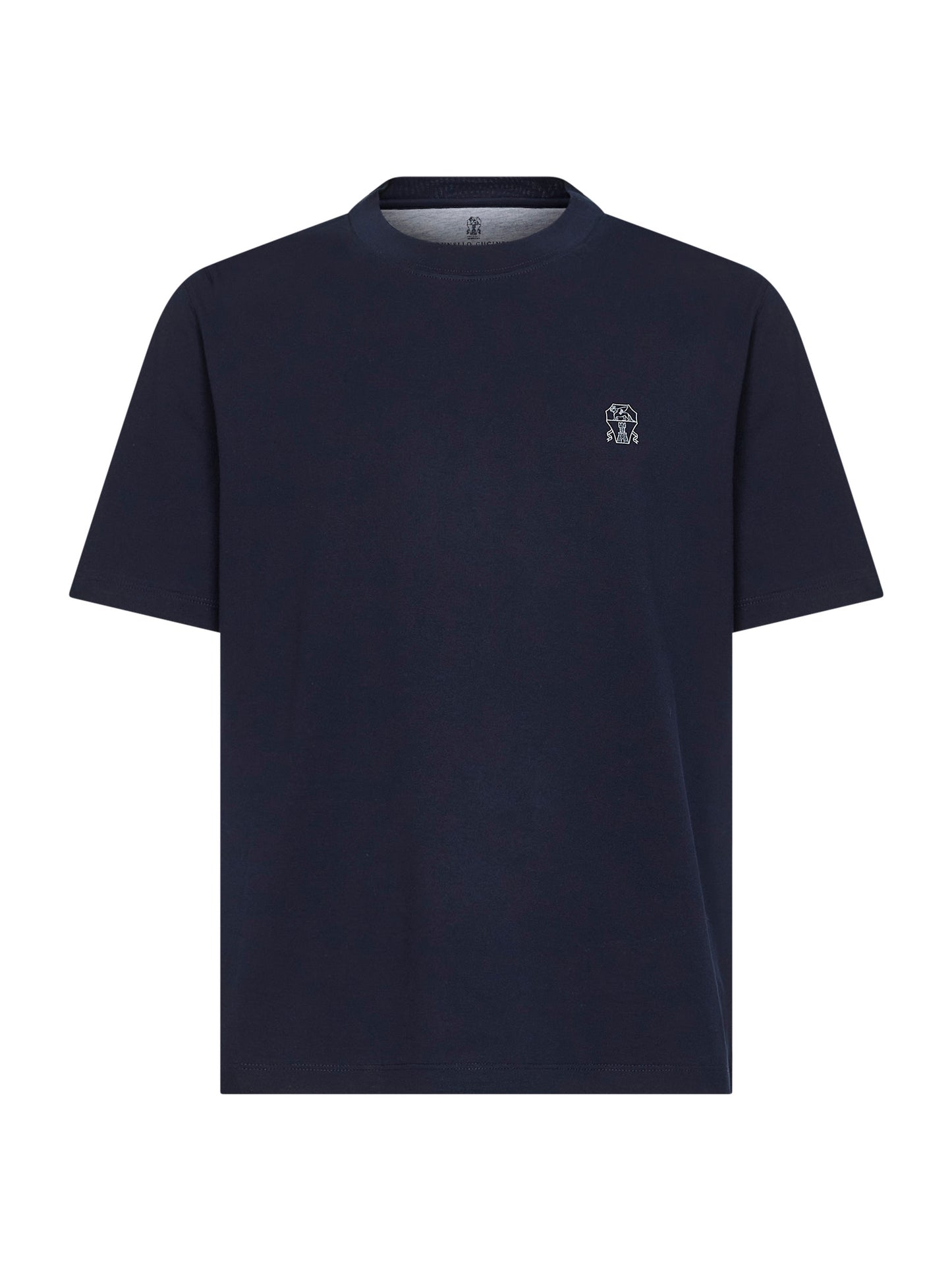 T-shirt cobalto con stemma Solomeo