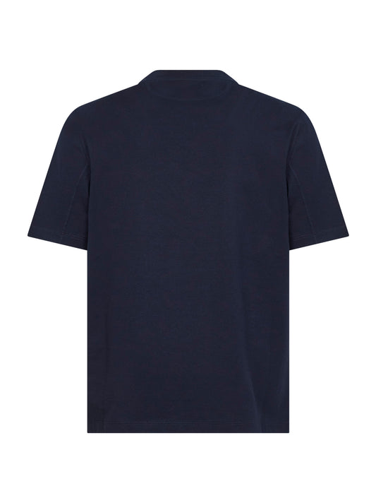 T-shirt cobalto con stemma Solomeo