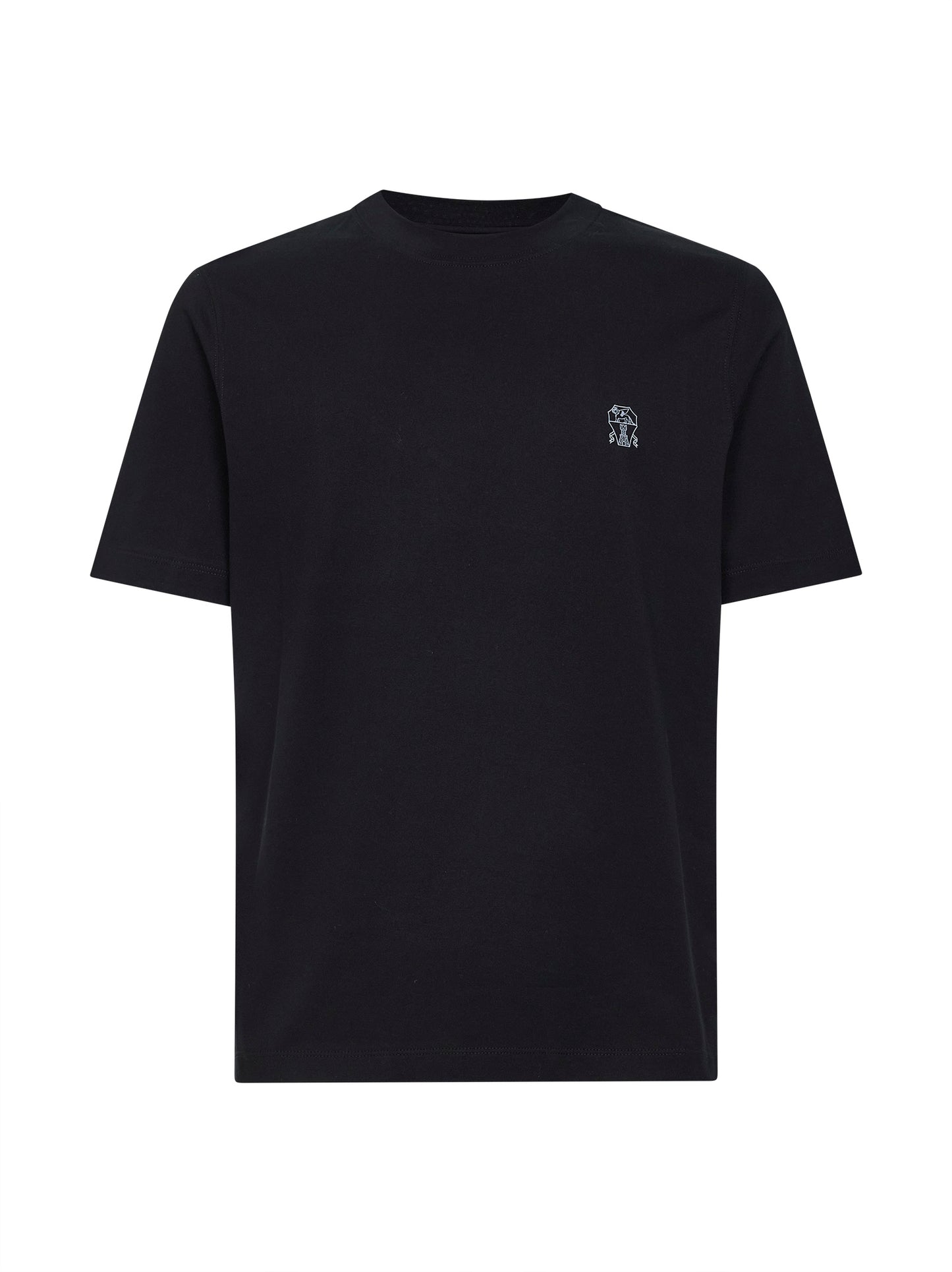 Black Solomeo crest T-shirt