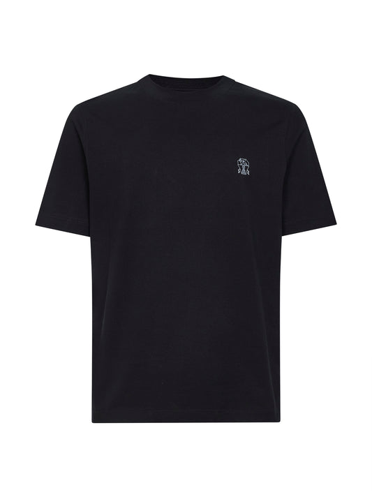 Black Solomeo crest T-shirt