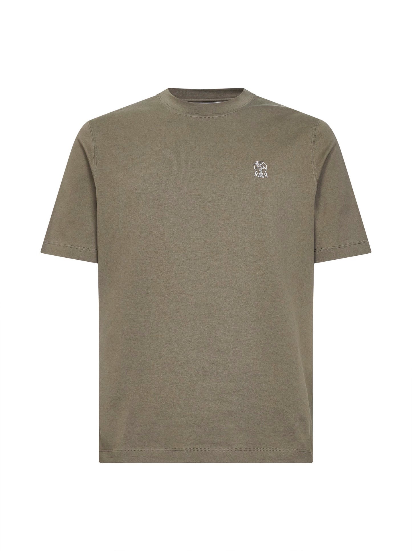 Khaki Solomeo crest T-shirt