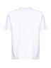 T-shirt girocollo in jersey bianco con stampa