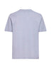 Grey jersey printed crewneck T-shirt<BR/>