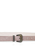 Light brown suede Shiny Loop belt