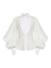 White cotton organza shirt