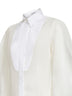 White cotton organza shirt