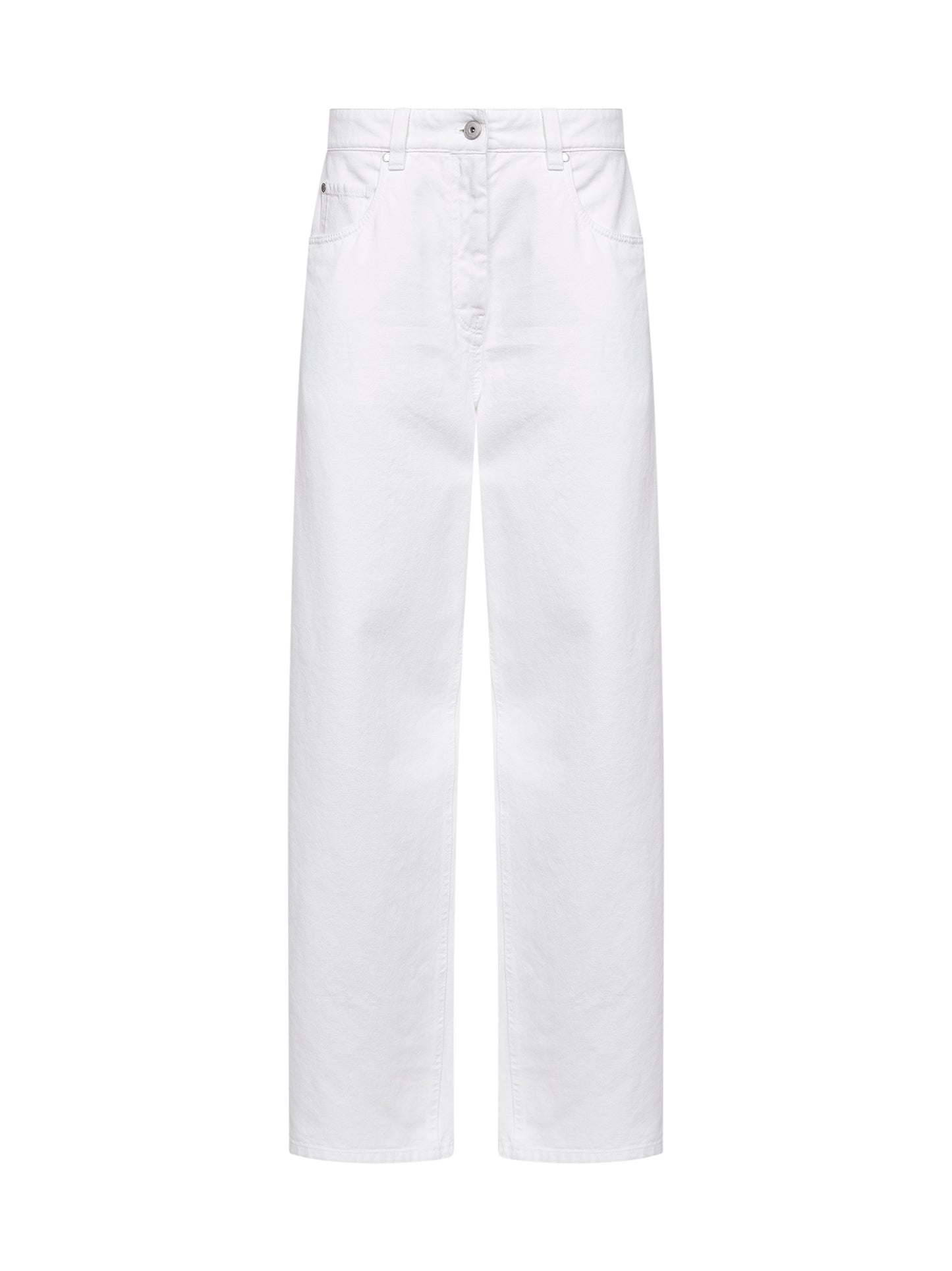 Ivory Authentic denim Relaxed jeans with monili