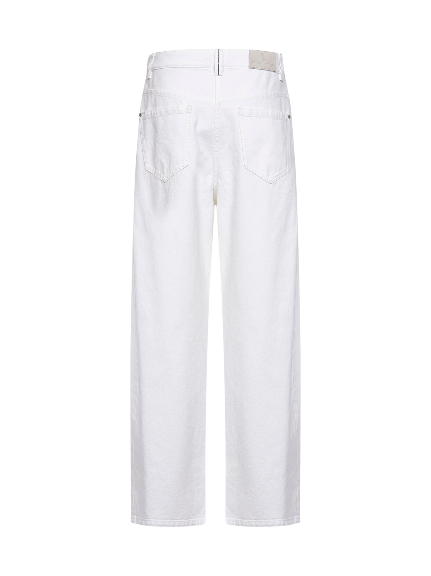 Ivory Authentic denim Relaxed jeans with monili