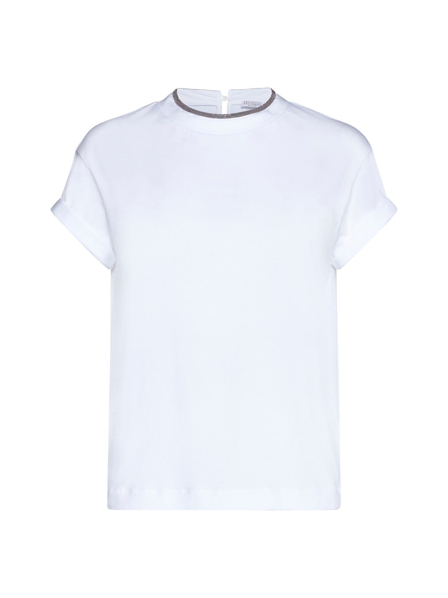 T-shirt in cotton-blend jersey with decorative details