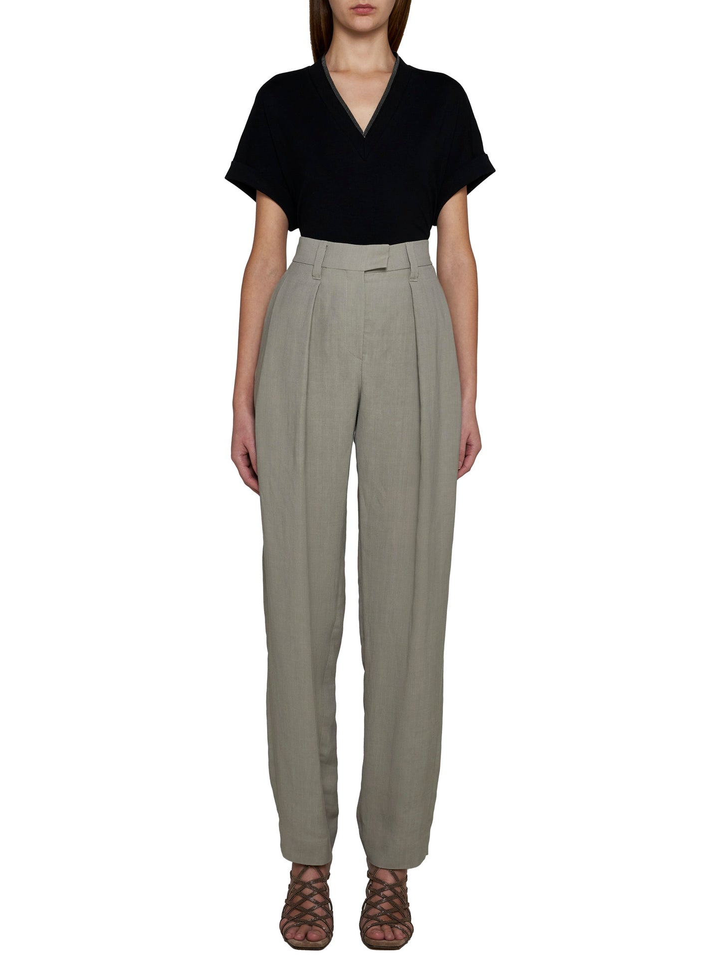 T-Shirt With Precious Neckline