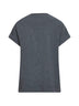 T-Shirt in jersey stretch grigio con Precious Neckline