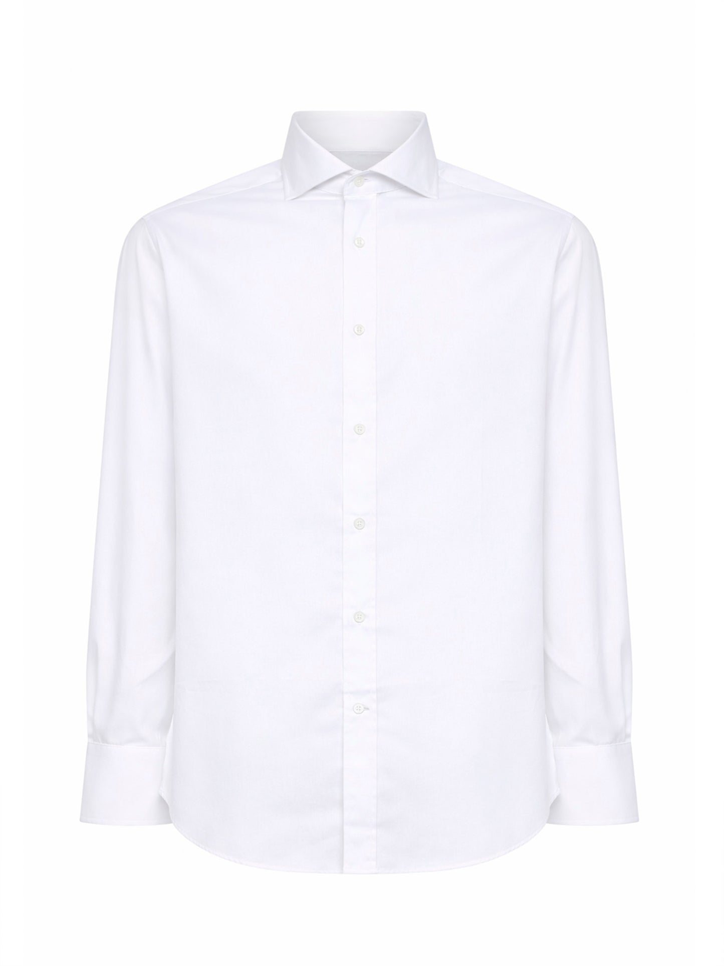 Camicia basic fit in cotone bianco