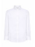 Camicia basic fit in cotone bianco