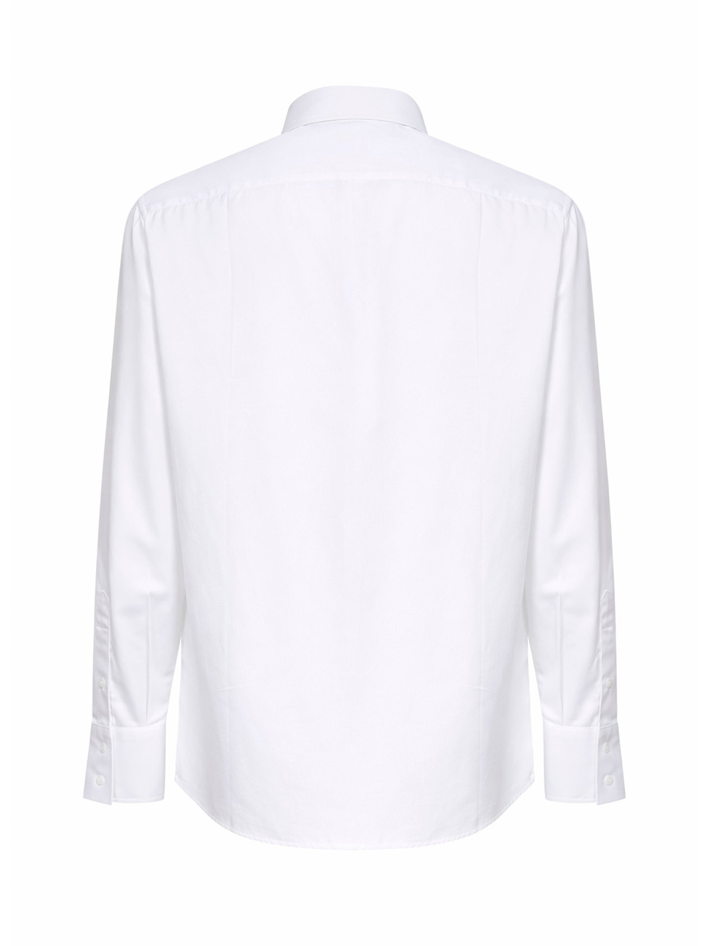 Camicia basic fit in cotone bianco