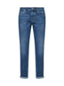 Blue lightweight denim traditional fit jeans