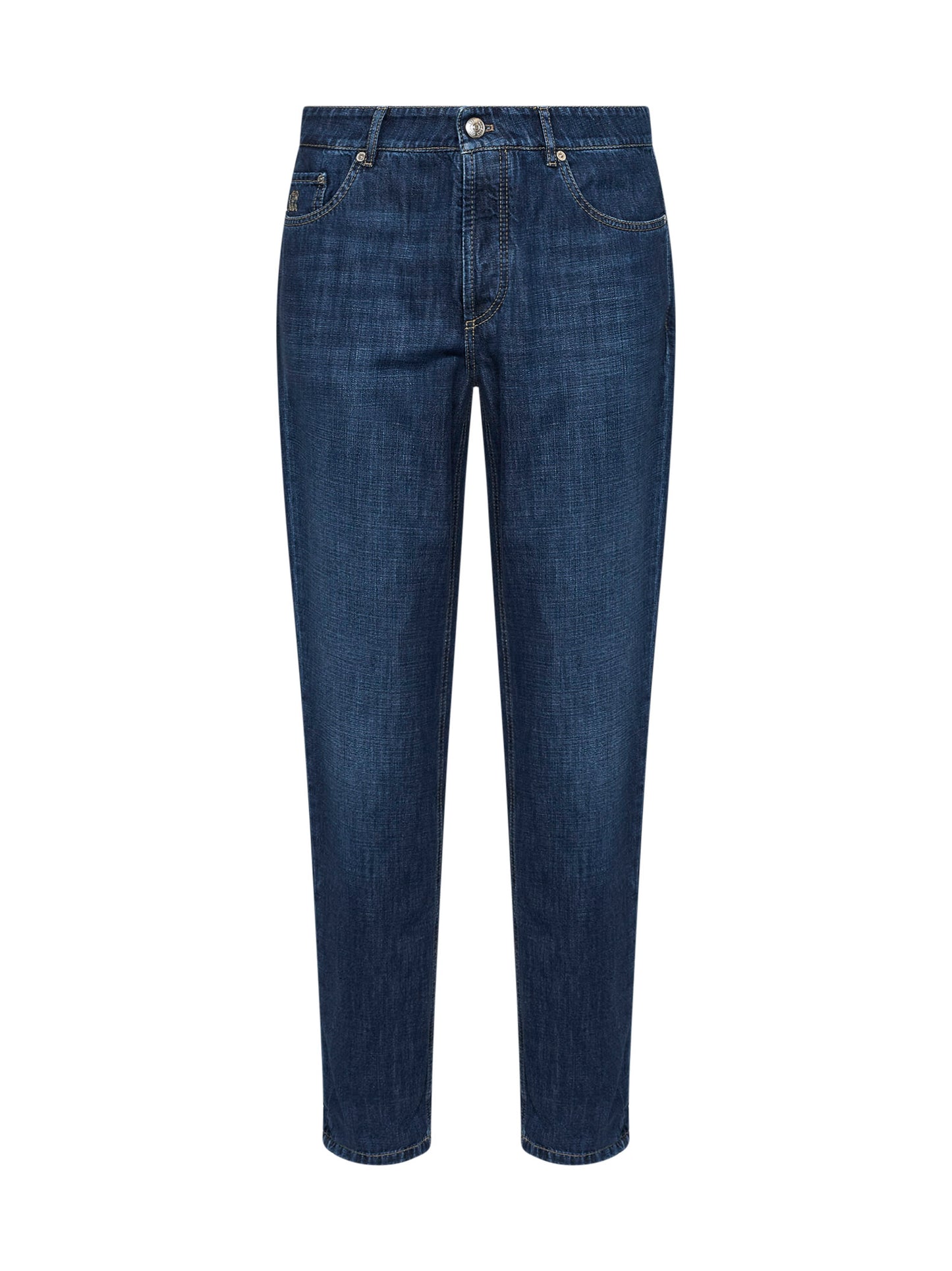 Jeans traditional fit in denim blu