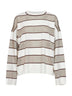 Pullover in maglia Sparkling Stripes multicolore