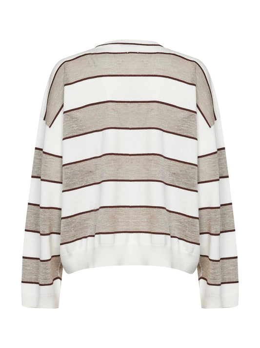 Multicolor Sparkling Stripes knit jumper