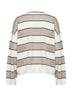 Pullover in maglia Sparkling Stripes multicolore